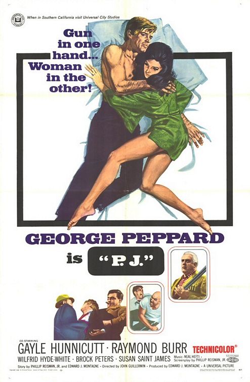 the movie poster: P.J. (1968)