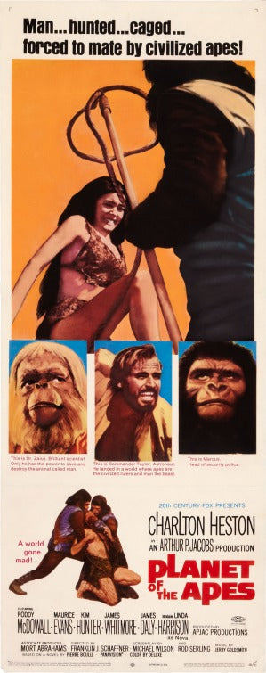 the movie poster: Planet of the Apes (1968) ver2