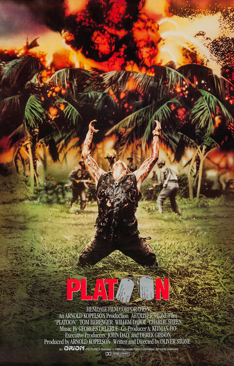 the movie poster: Platoon (1986) ver3