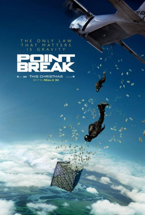 1000 piece jigsaw puzzle for the movie poster: Point Break (2015)