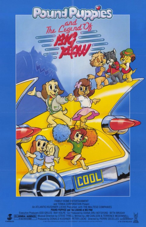 the movie poster: Pound Puppies and the Legend of Big Paw (1988)