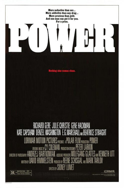 1000 piece jigsaw puzzle for the movie poster: Power (1986)