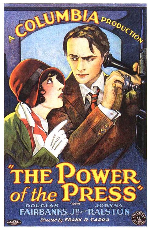 the movie poster: The Power of the Press (1928)