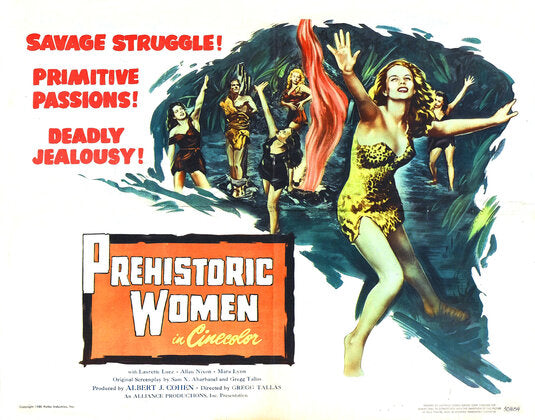 1000 piece jigsaw puzzle for the movie poster: Prehistoric Women (1950) ver2