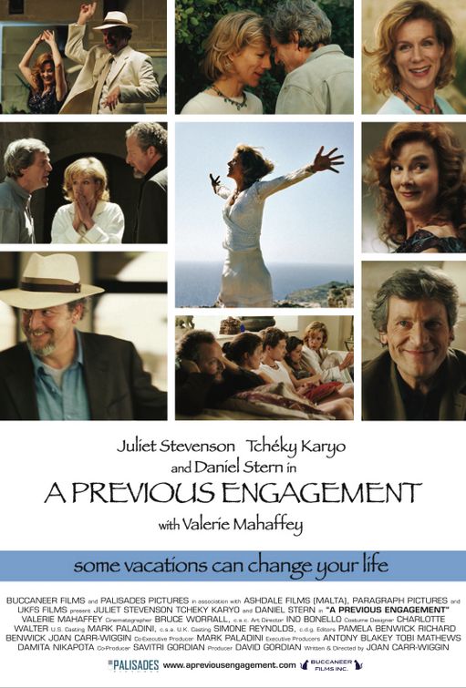 the movie poster: A Previous Engagement (2008)