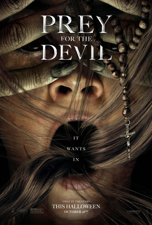1000 piece jigsaw puzzle for the movie poster: Prey for the Devil (2022)