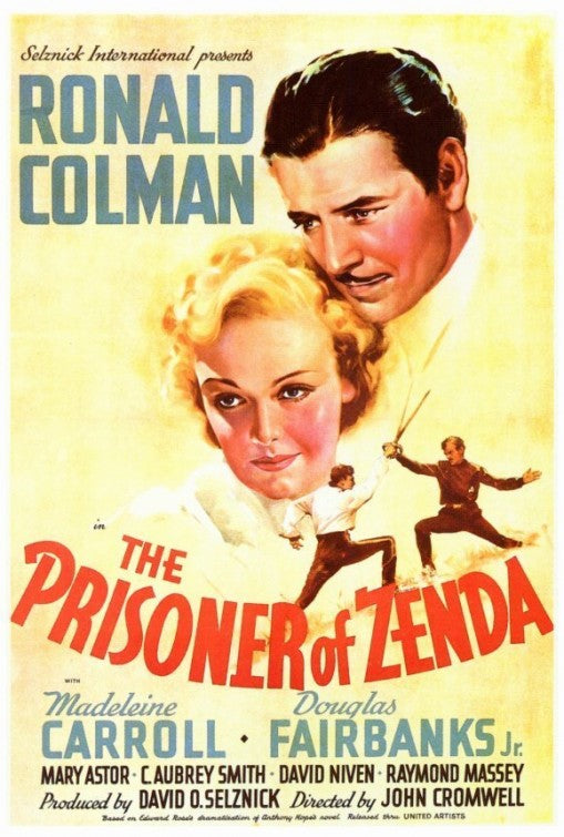 1000 piece jigsaw puzzle for the movie poster: The Prisoner of Zenda (1937)