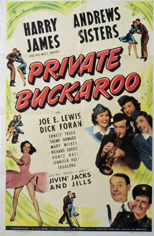 1000 piece jigsaw puzzle for the movie poster: Private Buckaroo (1942)