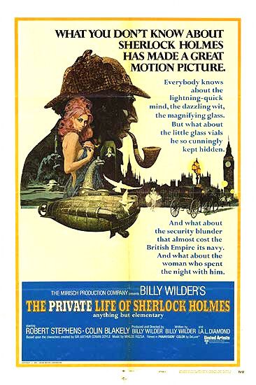 the movie poster: The Private Life of Sherlock Holmes (1970)