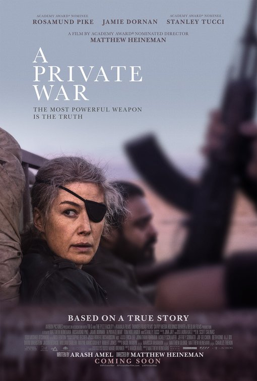 1000 piece jigsaw puzzle for the movie poster: A Private War (2018)