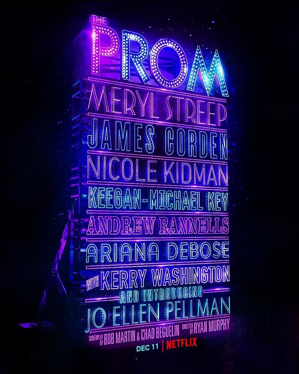 1000 piece jigsaw puzzle for the movie poster: The Prom (2020)