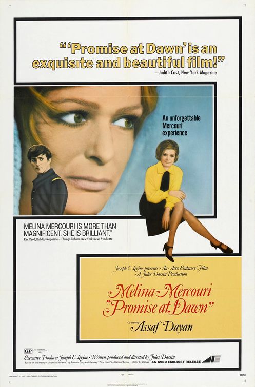 the movie poster: Promise at Dawn (1971)