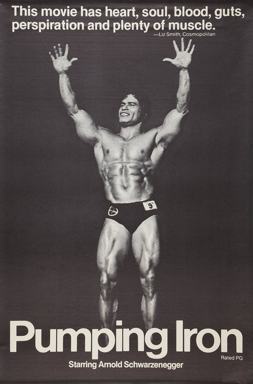 the movie poster: Pumping Iron (1977)