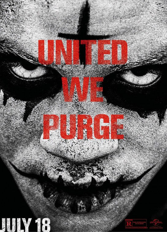 1000 piece jigsaw puzzle for the movie poster: The Purge: Anarchy (2014) ver15