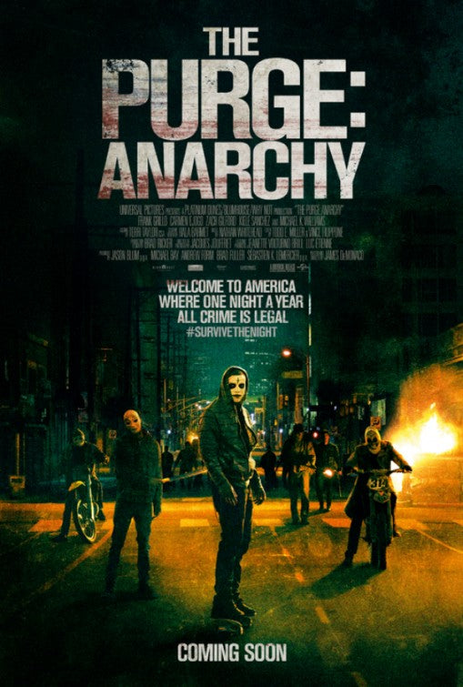 1000 piece jigsaw puzzle for the movie poster: The Purge: Anarchy (2014) ver2