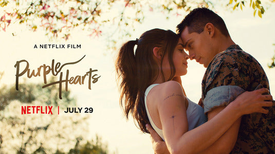 1000 piece jigsaw puzzle for the movie poster: Purple Hearts (2022)