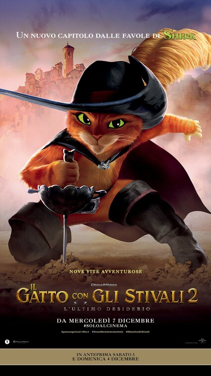 1000 piece jigsaw puzzle for the movie poster: Puss in Boots: The Last Wish (2022) ver6