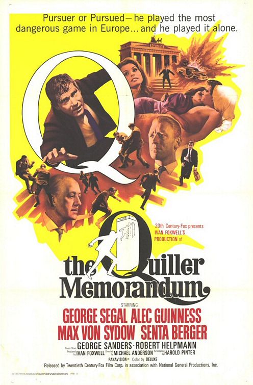 the movie poster: The Quiller Memorandum (1966) ver2