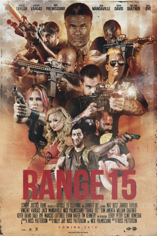 1000 piece jigsaw puzzle for the movie poster: Range 15 (2016)