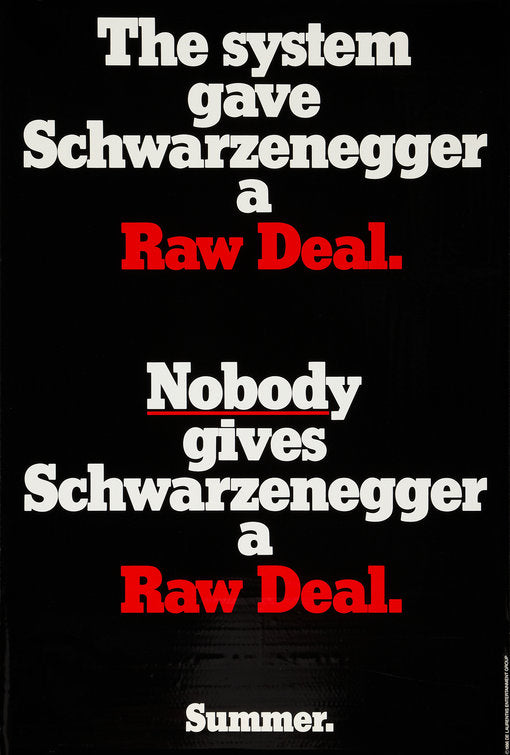 1000 piece jigsaw puzzle for the movie poster: Raw Deal (1986) ver3
