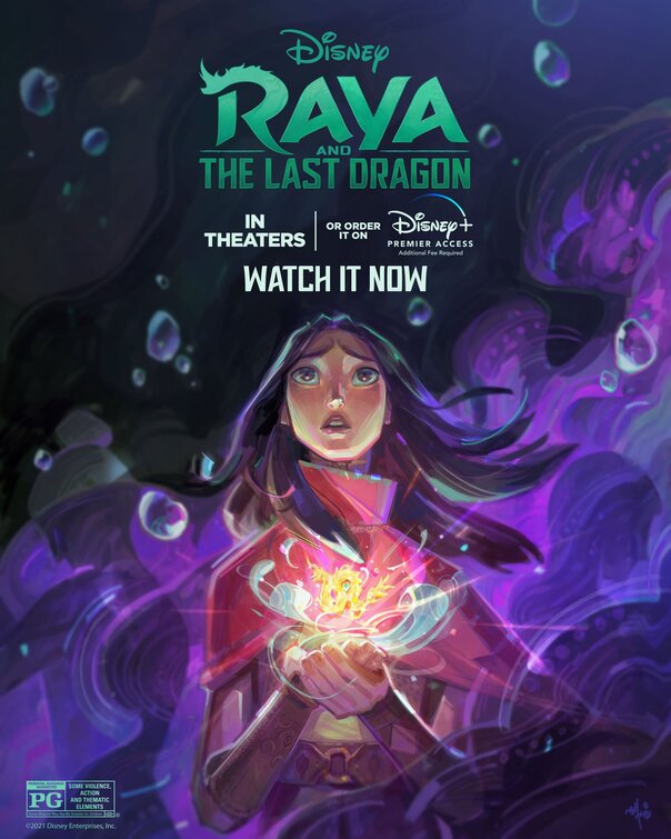 1000 piece jigsaw puzzle for the movie poster: Raya and the Last Dragon (2021) ver24