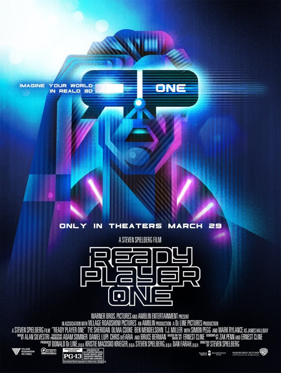 1000 piece jigsaw puzzle for the movie poster: Ready Player One (2018) ver29
