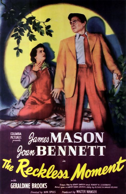 the movie poster: The Reckless Moment (1949)