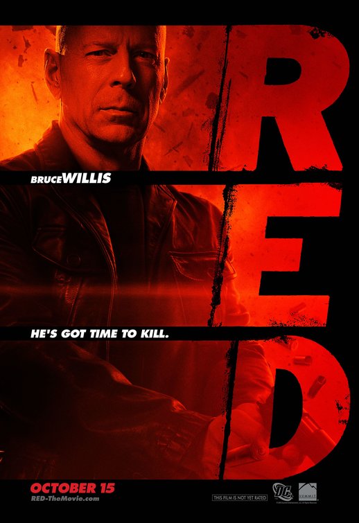 1000 piece jigsaw puzzle for the movie poster: Red (2010)