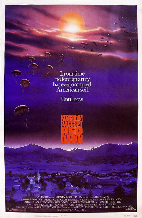 the movie poster: Red Dawn (1984)