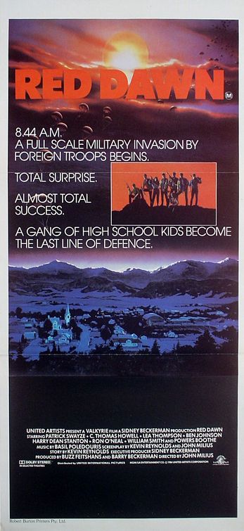 the movie poster: Red Dawn (1984) ver2