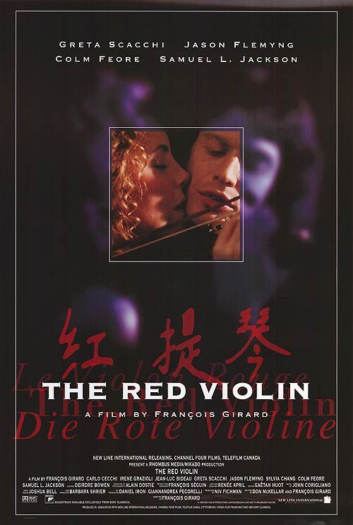 the movie poster: The Red Violin (1999)