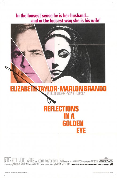 1000 piece jigsaw puzzle for the movie poster: Reflections in a Golden Eye (1967)