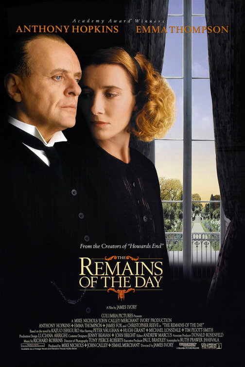 the movie poster: The Remains of the Day (1993)