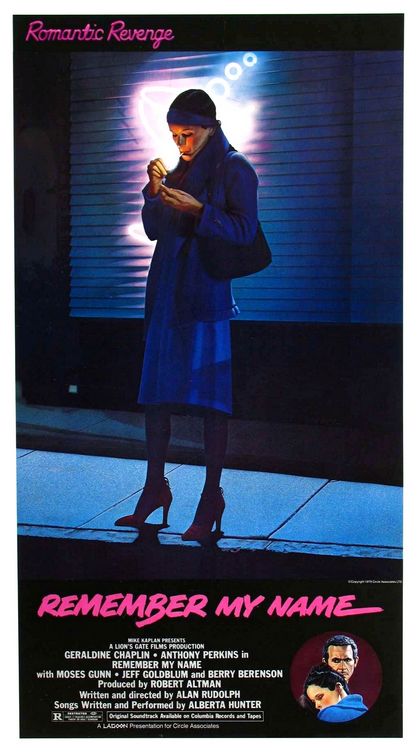 the movie poster: Remember My Name (1978)
