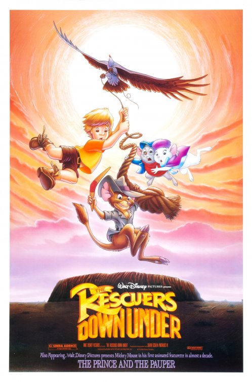 1000 piece jigsaw puzzle for the movie poster: The Rescuers Down Under (1990) ver1