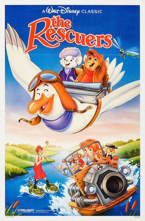 the movie poster: The Rescuers (1977) ver2