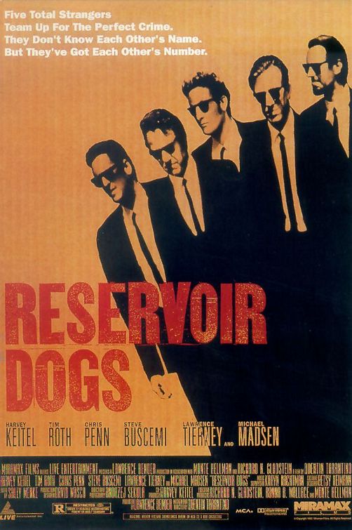 the movie poster: Reservoir Dogs (1992) ver2