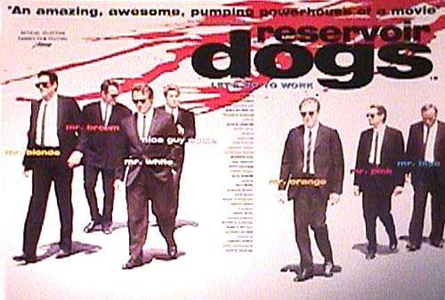 the movie poster: Reservoir Dogs (1992) ver5
