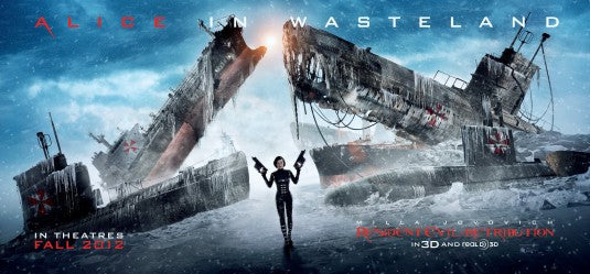 1000 piece jigsaw puzzle for the movie poster: Resident Evil: Retribution (2012) ver3