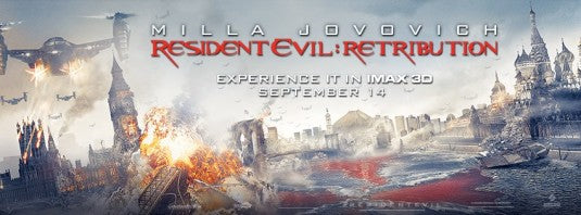 1000 piece jigsaw puzzle for the movie poster: Resident Evil: Retribution (2012) ver9