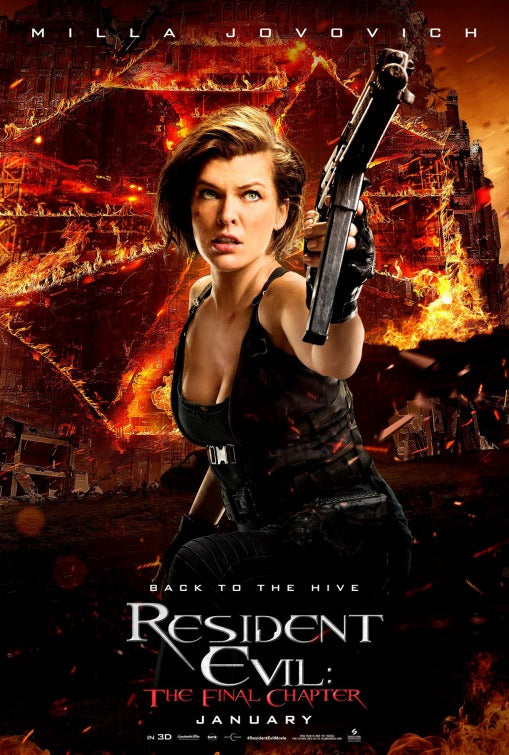 1000 piece jigsaw puzzle for the movie poster: Resident Evil: The Final Chapter (2017) ver11
