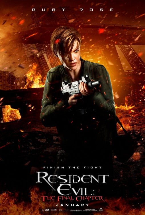 1000 piece jigsaw puzzle for the movie poster: Resident Evil: The Final Chapter (2017) ver12