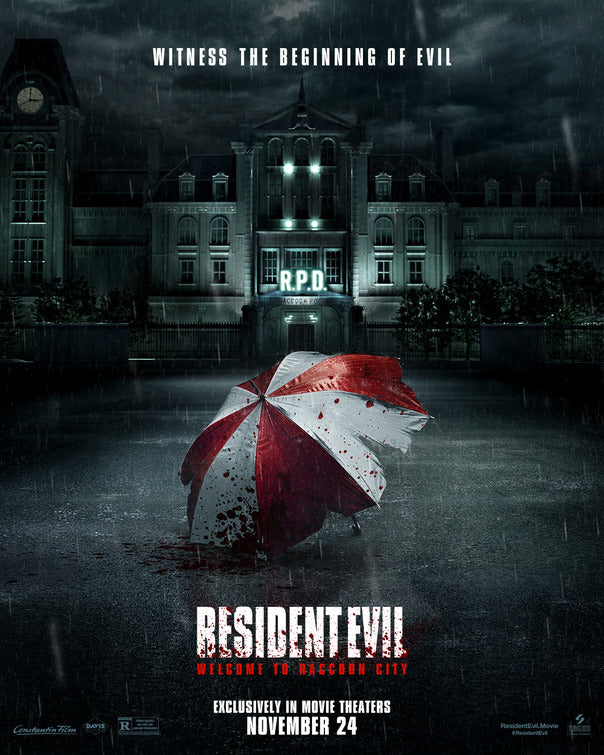 1000 piece jigsaw puzzle for the movie poster: Resident Evil: Welcome to Raccoon City (2021)