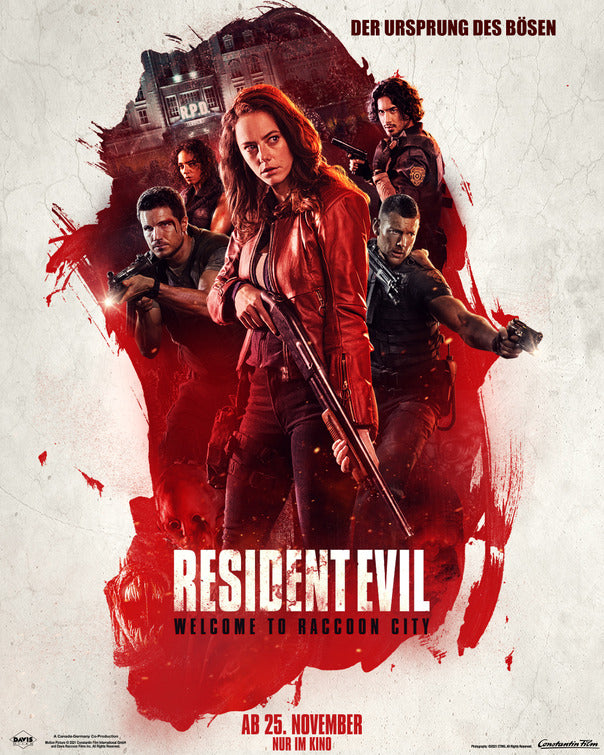 1000 piece jigsaw puzzle for the movie poster: Resident Evil: Welcome to Raccoon City (2021) ver8