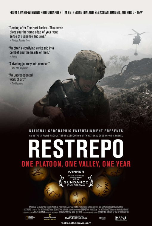1000 piece jigsaw puzzle for the movie poster: Restrepo (2010)