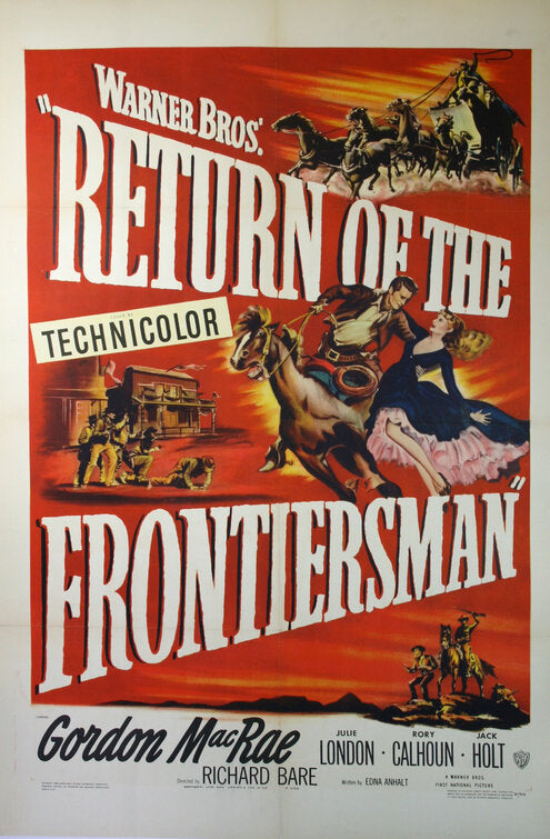 1000 piece jigsaw puzzle for the movie poster: Return of the Frontiersman (1950)