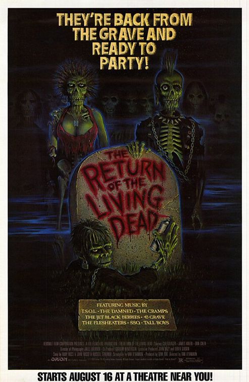 the movie poster: Return of the Living Dead (1985)