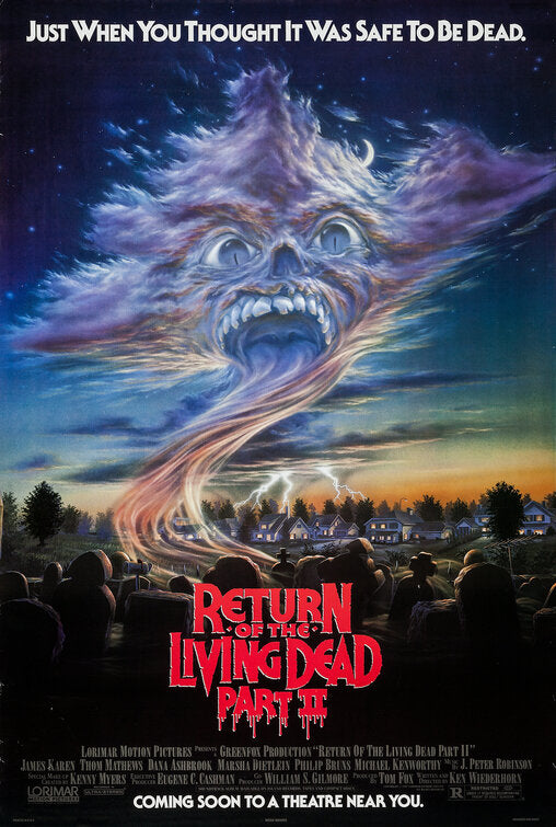 the movie poster: Return of the Living Dead Part II (1988)