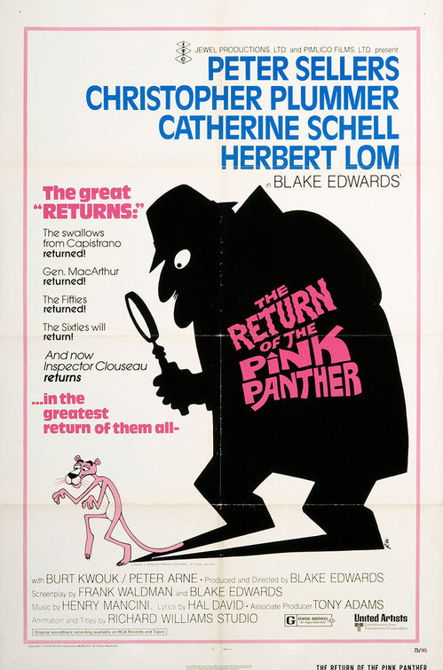 the movie poster: The Return of the Pink Panther (1975)