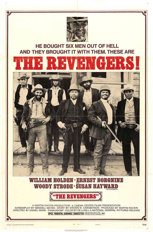 the movie poster: The Revengers (1972)